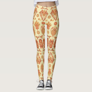 Legging Padrão Étnico Floral Folclórico Batik