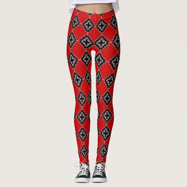 Legging Padrão étnico nativo (Frente)