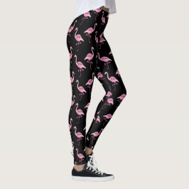 Legging Padrão Fabuloso de Flamingo Flamingo Watercolor