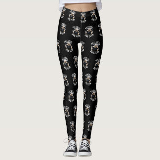 Legging Padrão Fawn Pug do Anti Social Pug Club