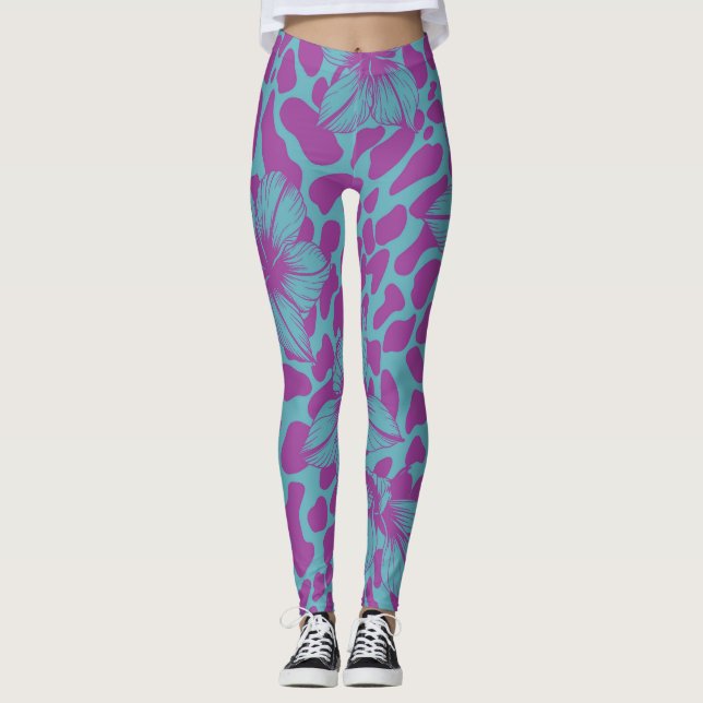Legging Padrão floral (Frente)