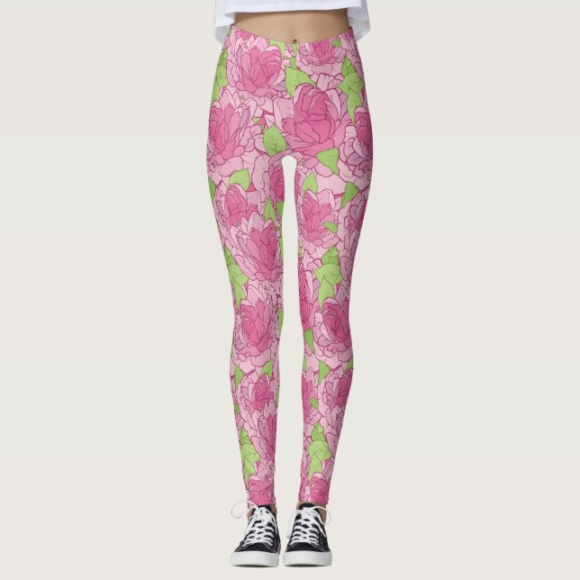 Legging Padrão Floral (Frente)