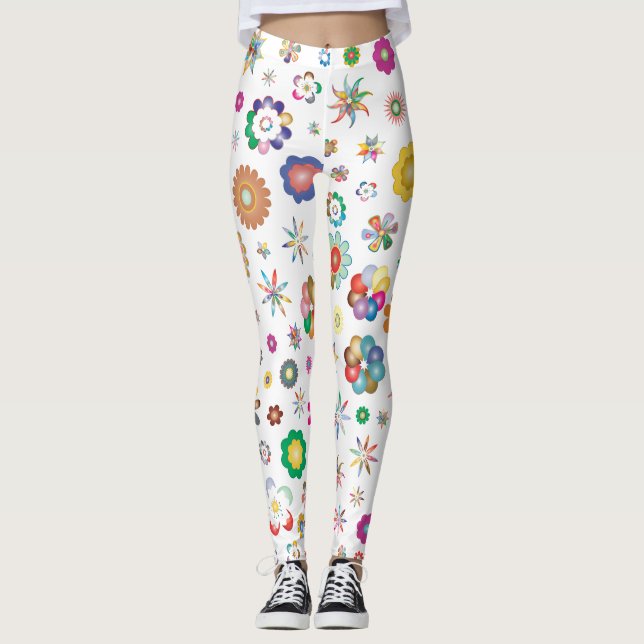 Legging Padrão Floral (Frente)