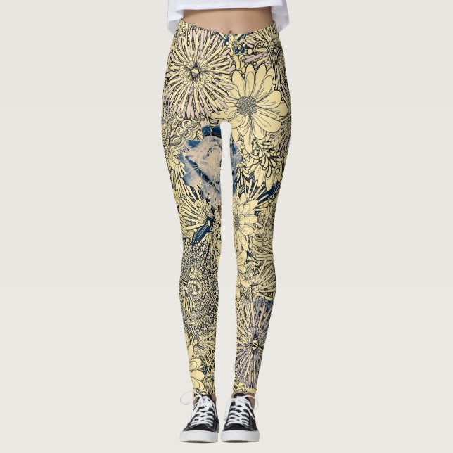 Legging Padrão Floral (Frente)