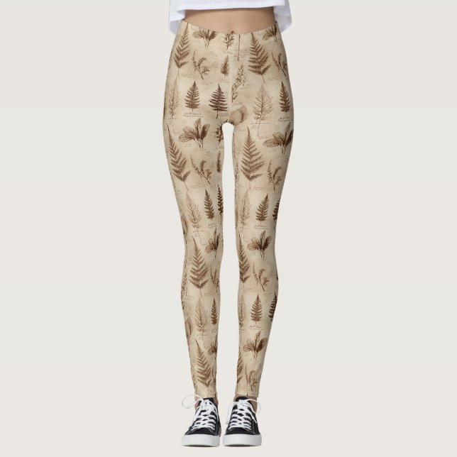 Legging Padrão Floral Botânico Vintage (8) (Frente)
