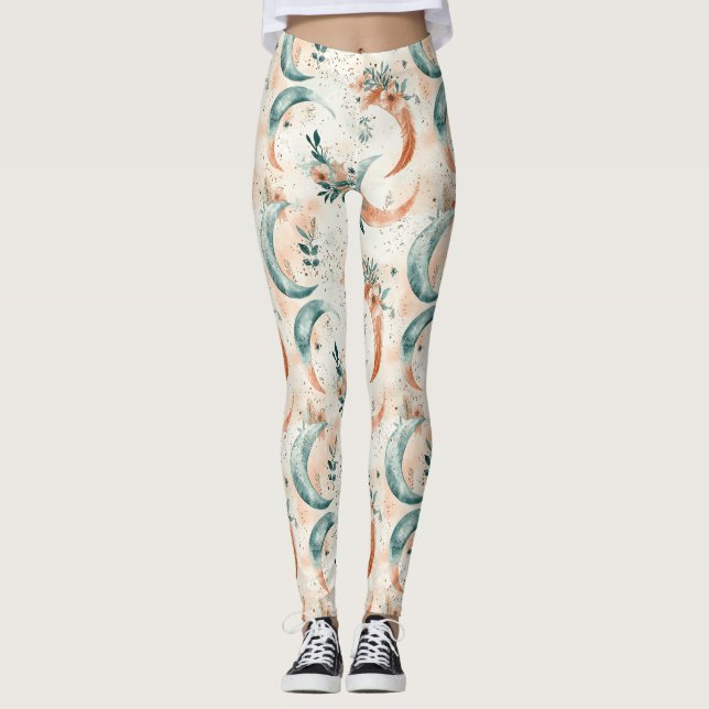 Legging Padrão Floral Celestial (7) (Frente)