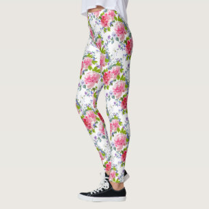 Legging Padrão Floral Cinematoso Menino Rosa Rosa Elegant
