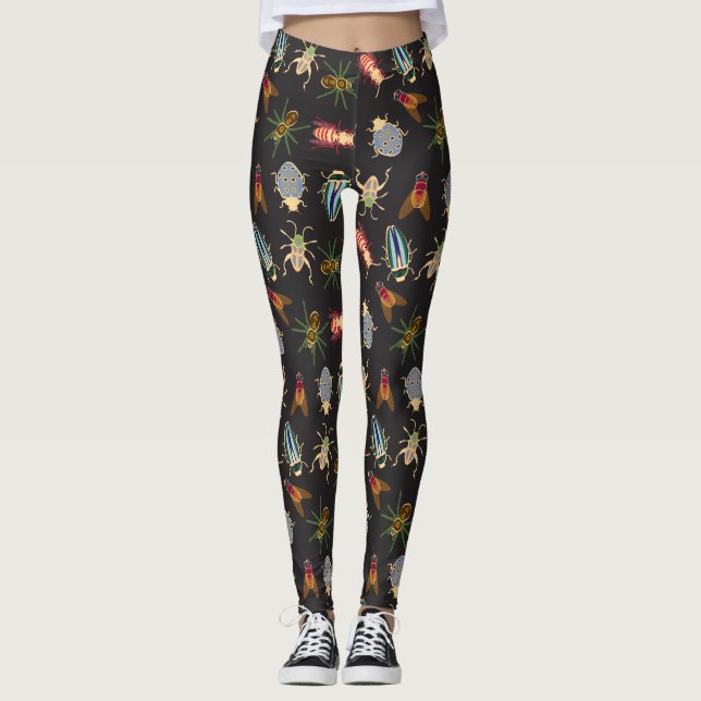Legging Padrão Floral Colorido (Frente)
