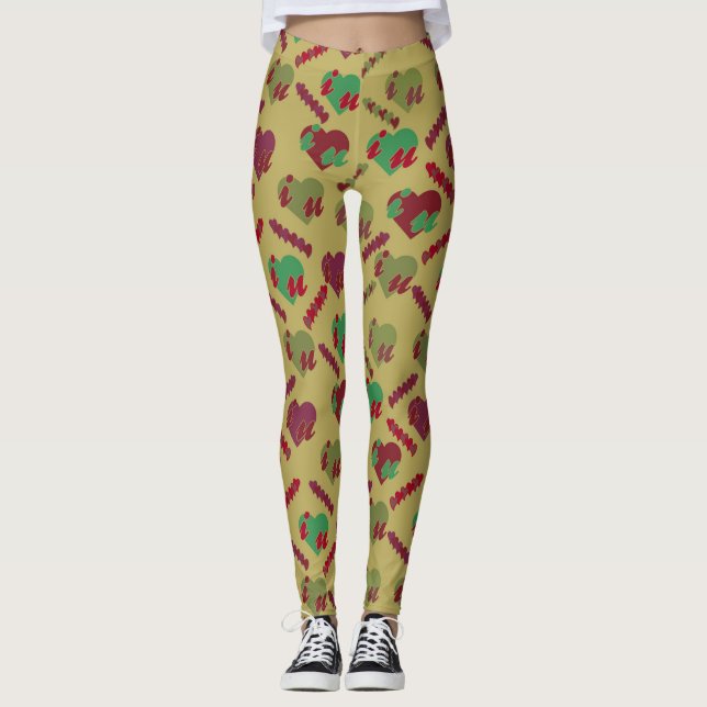 Legging Padrão Floral Colorido (Frente)
