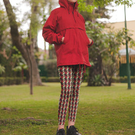 Legging Padrão Floral de Poinsettia Variada