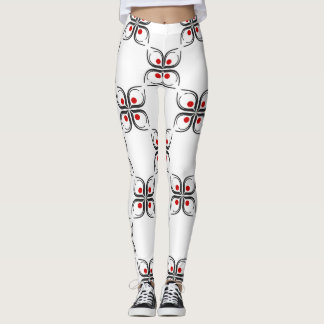 Legging Padrão Floral Geométrico