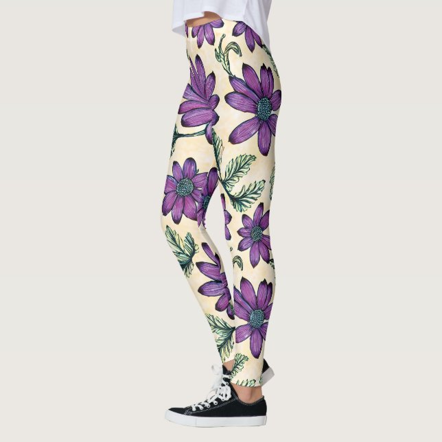 Legging Padrão Floral I (Esquerda)