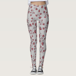 Legging Padrão Floral Invisível