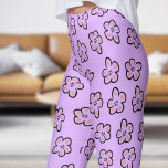 Legging Padrão Floral Púrpura Custa<br><div class="desc">Descubra seu guarda-roupa com leggings florais modernas de Mimulus! Experimente um estilo sem esforço com estas leggings florais modernas de Mimulus! Apresentando matizes florais suaves, estas leggings oferecem um ajustado chic, confortável e perfeito para rondar, tarefas casuais ou aventuras do dia a dia. Mantenha a moda e confortável. compre agora...</div>