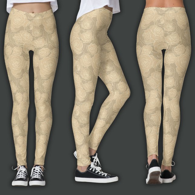 Legging Padrão Floral | Rosa Champanhe (Criador carregado)