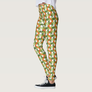 Legging Padrão floral sem costura