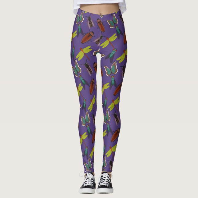 Legging Padrão Floral Único (Frente)