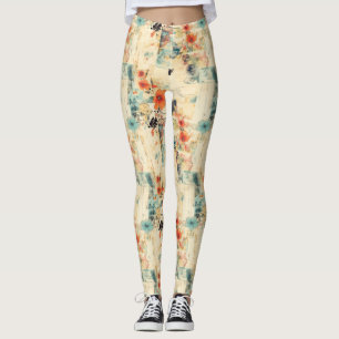 Legging Padrão Floral Vintage (2)