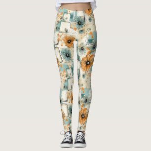 Legging Padrão Floral Vintage (3)