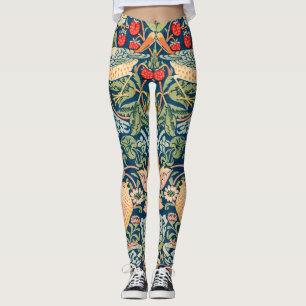 Legging Padrão Floral William Morris Strawberry Thief