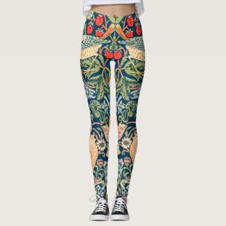 Legging Padrão Floral William Morris Strawberry Thief
