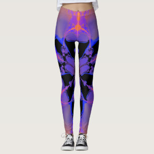 Legging Padrão Fractal de abstrato