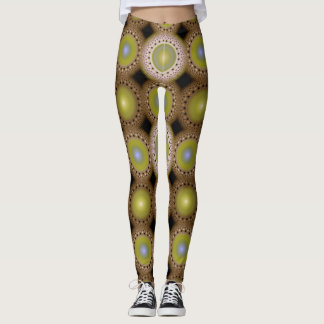 Legging Padrão fractal de Natal