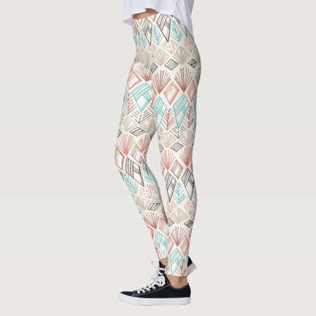 Legging Padrão Geométrico (Esquerda)