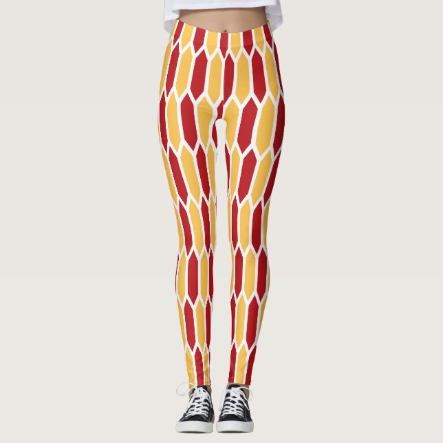 Legging Padrão Geométrico (Frente)