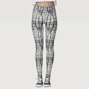Legging Padrão Geométrico Clássico Zebra Lovely Abstrato