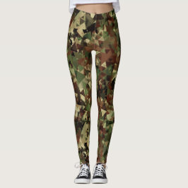 Legging Padrão Geométrico de Camo