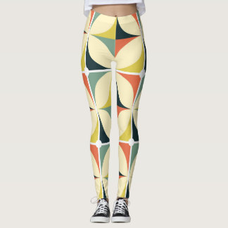 Legging Padrão geométrico dos anos 60 e 70.