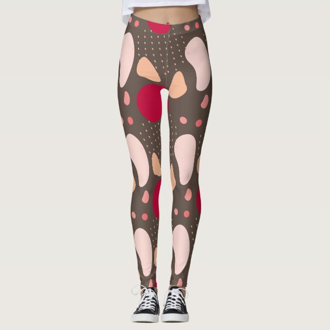 Legging Padrão geométrico moderno (Frente)