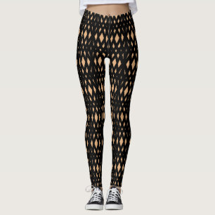 Legging Padrão Geométrico Moderno de Diamante