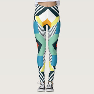 Legging Padrão Geométrico Moderno do Abstrato.