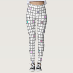 Legging Padrão geométrico multicolor verificado