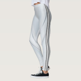 Legging Padrão Geométrico Prata Attoni 