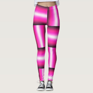 Legging Padrão Geométrico Rosa Sem Costura