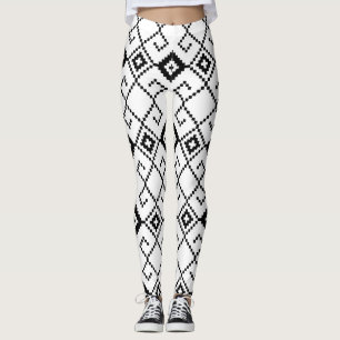 Legging Padrão Geométrico Sem Costura Repetido