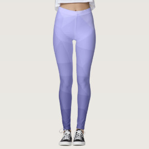 Legging Padrão geométrico violeta roxa de malha azul
