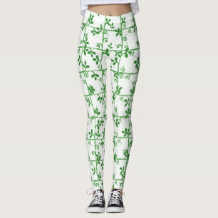 Legging Padrão Gráfico Floral sem costura transparente