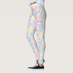 Legging Padrão Imperfeito de Pontos Pastel