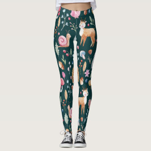 Legging Padrão Infantil de Fada de Cadeias