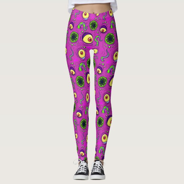 Legging Padrão Invisível do Monstro Fome (Frente)