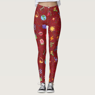 Legging padrão kawaii