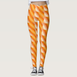 Legging Padrão Laranja Duas Cores