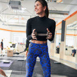 Legging Padrão-Leopardo Moderno Azul-Glittery<br><div class="desc">um padrão leopardo único,  como uma design capciosa para os amantes leopardo.</div>