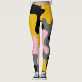 Legging padrão militar de camuflagem