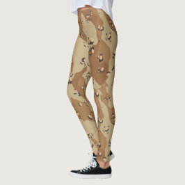 Legging Padrão Militar Desert Camouflage