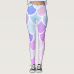 Legging Padrão Moderno Colorido Adorável de Sereia Invisív<br><div class="desc">Padrão Moderno Colorido Adorável de Sereia Invisível</div>